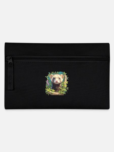 Ferret Frettchen - Federtasche - Schwarz