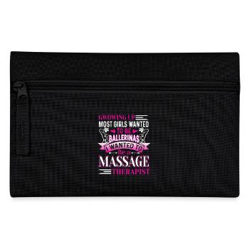 I Want To Be A Massage Therapist - Pencil Case - black - Front