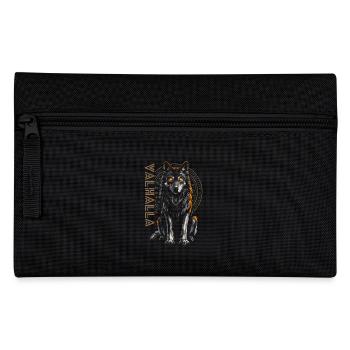 Vegvisir Wolf Runen Nordische Mythologie Wikinger - Federtasche - Schwarz - Vorne