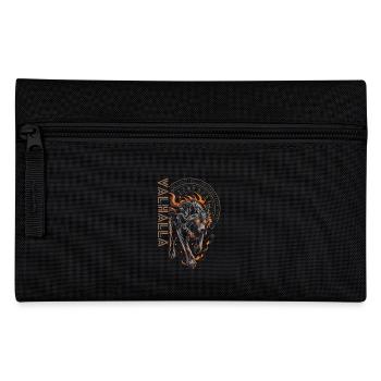 Wikinger Runen Wolf Vegvisir Nordischer Kompass - Federtasche - Schwarz - Vorne