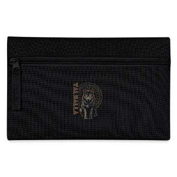 Viking Wolf Runes Norse Vegvisir Symbol - Pencil Case - black - Front