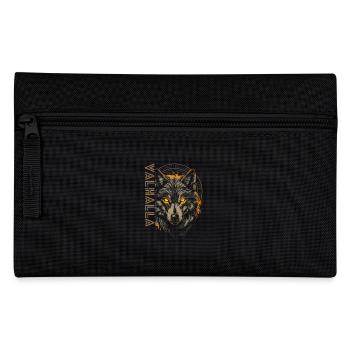 Wolf Runen Vegvisir Nordischer Kompass Wikinger - Federtasche - Schwarz - Vorne