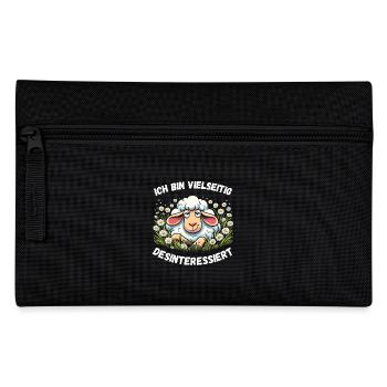 Hamburg Sheep Cartoon Comic Funny - Pencil Case - black - Front