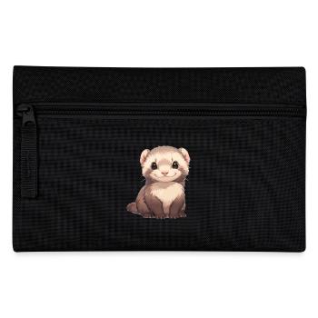 Ferret Frettchen - Pencil Case - black - Front