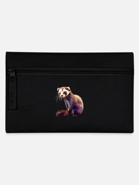 Ferret Frettchen - Federtasche - Schwarz