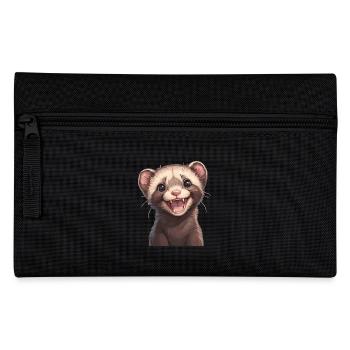 Ferret Frettchen - Pencil Case - black - Front