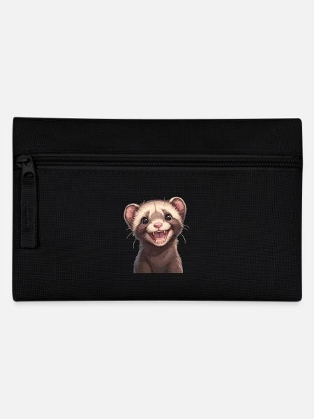 Ferret Frettchen - Federtasche - Schwarz