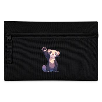 Ferret Frettchen - Pencil Case - black - Front