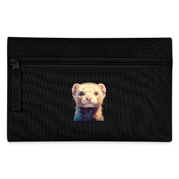 Ferret Frettchen - Pencil Case - black - Front