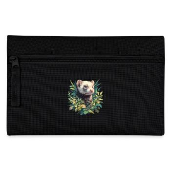 Ferret Frettchen - Pencil Case - black - Front
