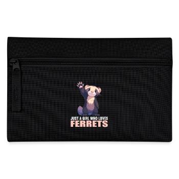 Ferret Frettchen - Pencil Case - black - Front