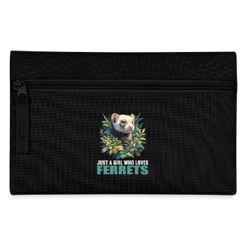 Ferret Frettchen - Pencil Case - black - Front