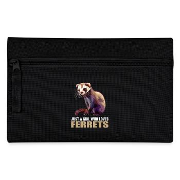 Ferret Frettchen - Pencil Case - black - Front