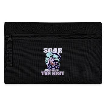 Soar Above the Rest – Paragliding Design - Pencil Case - black - Front