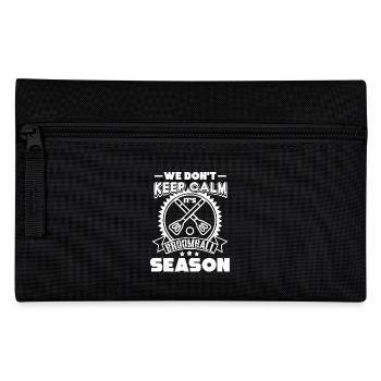 It's Broomball Season - Pencil Case - black - Front