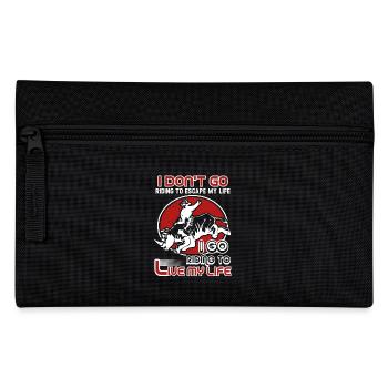 Go Bull Riding To Live My Life - Pencil Case - black - Front