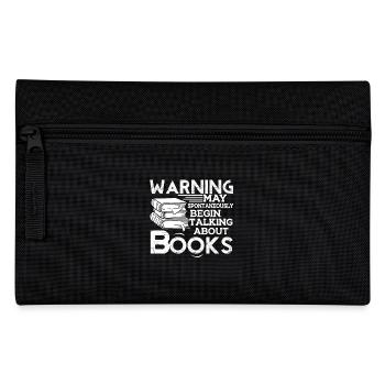 Begin Talking About Books - Pencil Case - black - Front