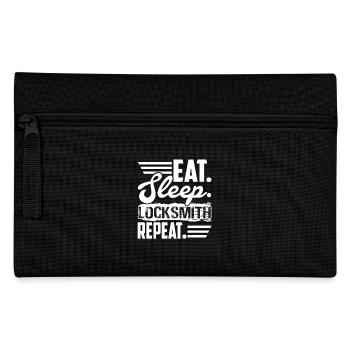 Locksmith Eat Sleep Locksmith Repeat - Pencil Case - black - Front