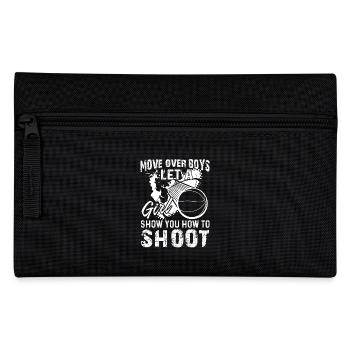 Basketball Let A Girl Show You How To Shoot - Pencil Case - black - Front