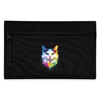 Chat Angora Blanc Chat Angora Chats Angora Mignons - Trousse - noir - Devant