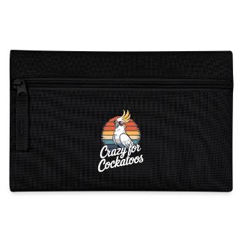 Crazy For Cockatoos Retro Sonnenbrille Vogel - Federtasche - Schwarz - Vorne