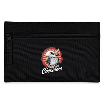 Crazy For Cockatoos Papageien Liebhaber Freude - Federtasche - Schwarz - Vorne