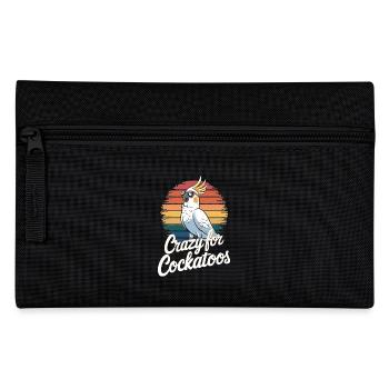Crazy For Cockatoos Bunte Vogel Fan - Federtasche - Schwarz - Vorne