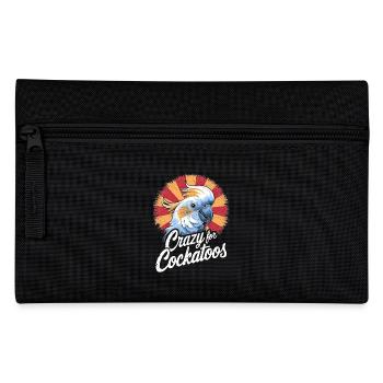 Crazy For Cockatoos Bunte Papageienfreude - Federtasche - Schwarz - Vorne