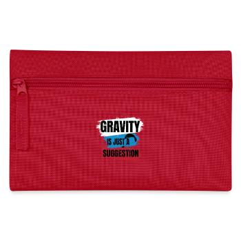 Gravity Is Just a Suggestion – Paragliding - Pencil Case - red - Front