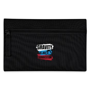 Gravity Is Just a Suggestion – Paragliding - Pencil Case - black - Front
