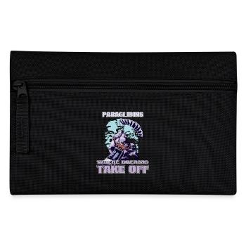 Paragliding: Where Dreams Take Off - Pencil Case - black - Front