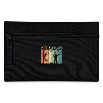 Fisherman Angler Fish Hook Fly Fishing - Pencil Case - black - Front