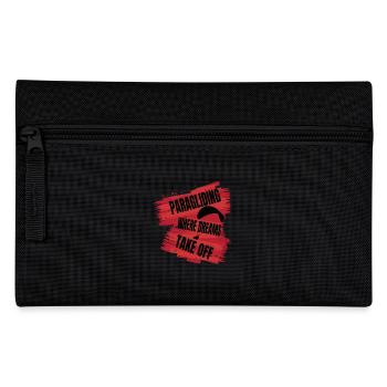 Paragliding – Where Dreams Take Off - Pencil Case - black - Front