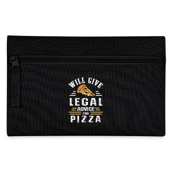 Will Give Legal Advice For Pizza Lawyer - Pencil Case - black - Front