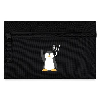 Meeresvogel Hallo Winter Seevogel Pinguin - Federtasche - Schwarz - Vorne