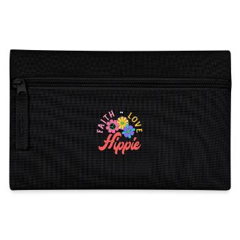 Foi Amour Hippie Fleurs Rétro - Trousse - noir - Devant