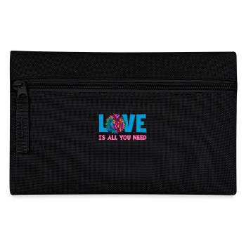Love Is All You Need Colorful - Pencil Case - black - Front