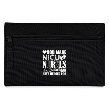 God Made Nicu Nurses - Pencil Case - black - Front