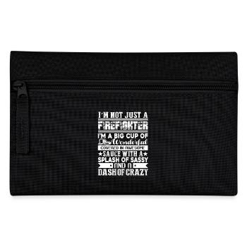 Firefighter I'm A Big Cup Of Wonderful - Pencil Case - black - Front