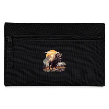 Bisons Bison - Federtasche - Schwarz - Vorne