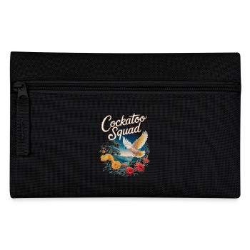 Cockatoo Squad Paradiesische Blumenpracht - Federtasche - Schwarz - Vorne