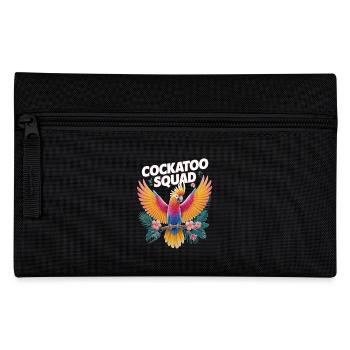 Cockatoo Squad Papageien Exotische Farben - Federtasche - Schwarz - Vorne