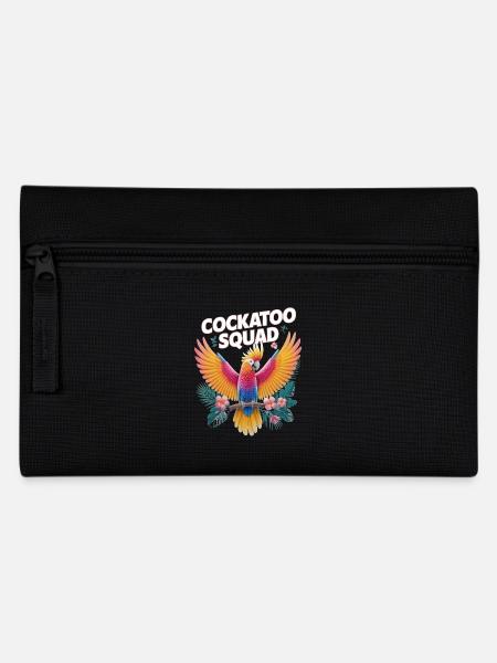 Cockatoo Squad Papageien Exotische Farben - Federtasche - Schwarz