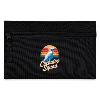 Cockatoo Squad Lustiger Kakadu Club - Federtasche - Schwarz - Vorne