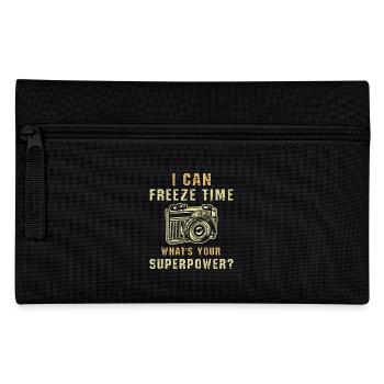Ich kann die Zeit einfrieren Bildfotografie - Federtasche - Schwarz - Vorne
