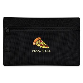 Pizzeria Pizza Life Mozarella Pizza - Federtasche - Schwarz - Vorne