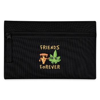 Pizzeria Italien Friends Forever Mozarella Pizza - Federtasche - Schwarz - Vorne
