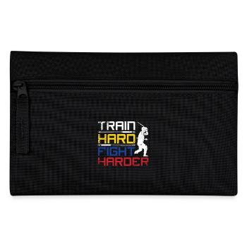 Train hard fight harder Escrima - Pencil Case - black - Front