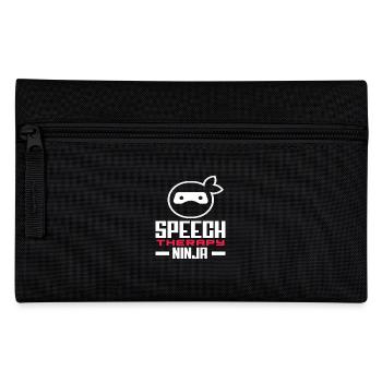 Speech Therapy Ninja Cool Therapy Motif - Pencil Case - black - Front