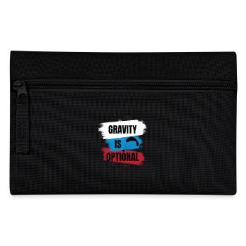 Gravity Is Optional – Paragliding Freedom - Pencil Case - black - Front